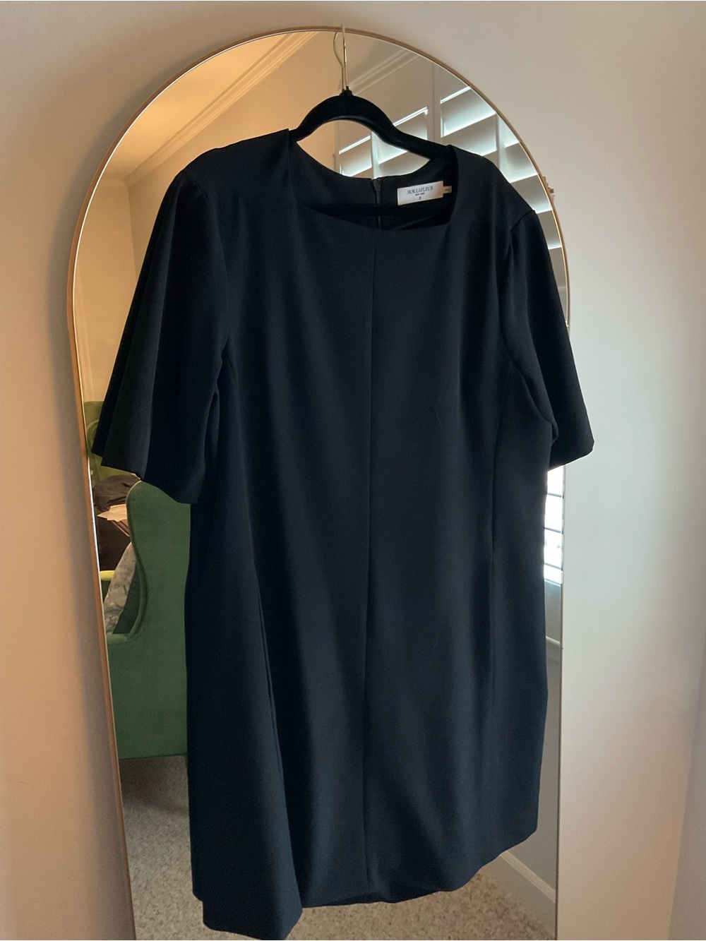 MM Lafleur Black Midi Shift Dress